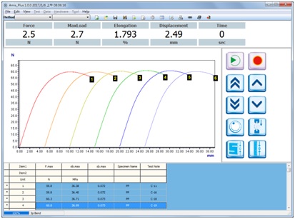 software máy đo lực kéo đứt cometech qc-528m1f