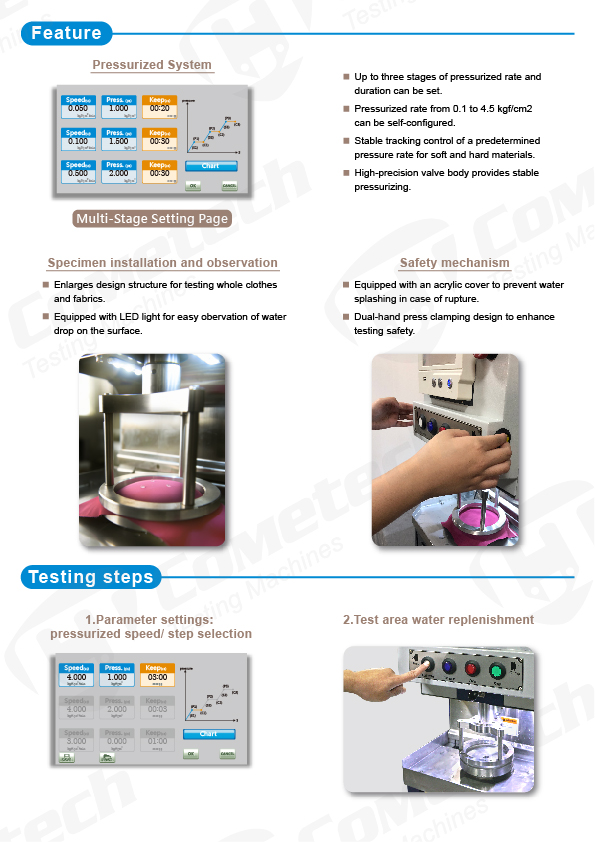 QC-317F Digital Hydrostatic Head Tester