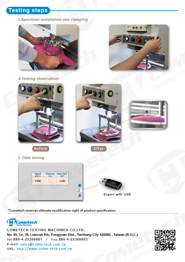 QC-317F Digital Hydrostatic Head Tester