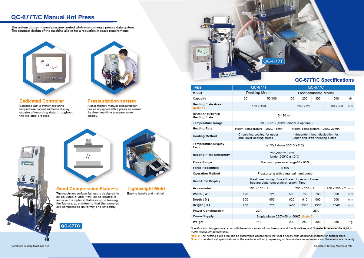 QC-677T Manual Hot Press