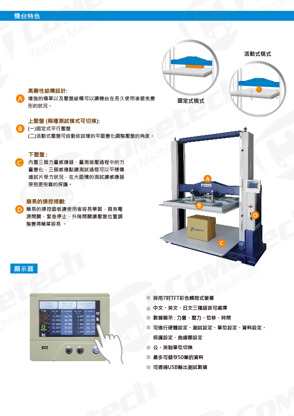 121D2-紙箱抗壓試驗機