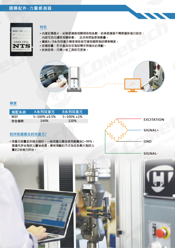 QC-548M1F  電腦伺服拉(壓)力試驗機 選購配件