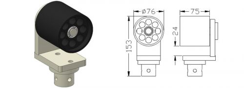 GR-B02B Tape release grip